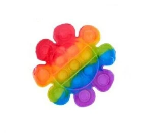 1pc Push Pop Bubble Pop It Fidget Sensory Toy Stress Relief Silicone - Flower - Picture 1 of 2