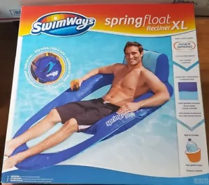 SwimWays Reclinabile galleggiante a molla XL - Pranzo nuoto extra large per piscina SPEDIZIONE VELOCE - Foto 1 di 3