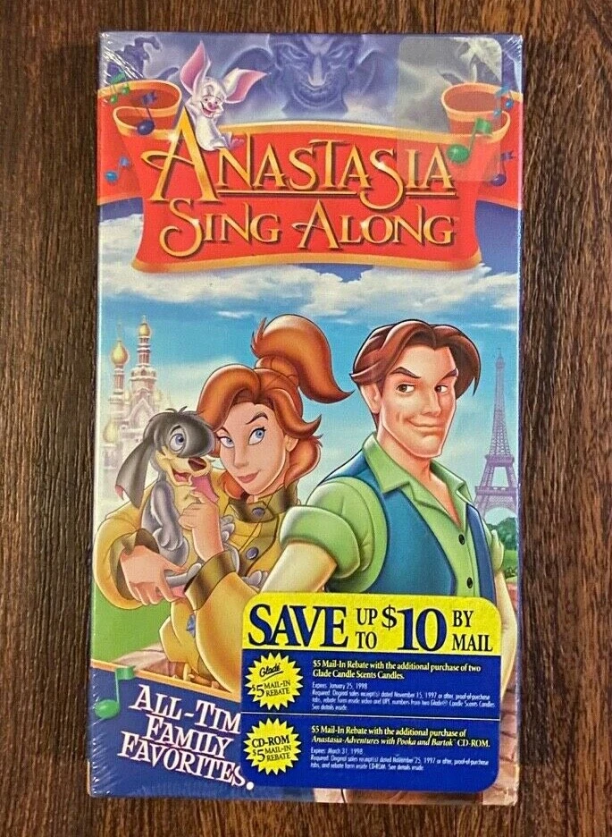 Anastasia Sing Along 1991 All-Time Family Favorites VHS   - Image 1 of 2