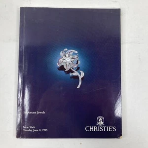 Christies New York IMPORTANT JEWELS 8 June 1993 Auction Catalog - Picture 1 of 1