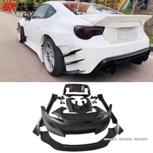 For Toyota GT86 Unpainted FRP Front Rear Bumper Side Skirts Spoiler Wing Body - Picture 1 of 10