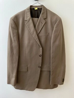 Banana Republic Mens 2 Piece Suit Set Taupe 46R 38/30 - Image 1 of 4