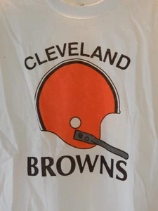 Nos Vintage Cleveland Browns Baseball Sports Logo Design T Shirt Boys Top 18 - Imagen 1 de 12