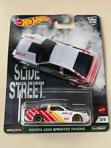 Hot Wheels 1:64 Premium Car Culture Slide Street Toyota AE86 Sprinter Trueno TRD - Picture 1 of 2