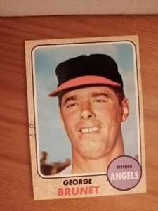 GEORGE BRUNET 1968 Topps #347   FREE SHIPPING