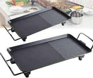 Electric Table Top Grill Barbecue Grill Non Stick Teppanyaki Tray Smokeless BBQ - Picture 1 of 13
