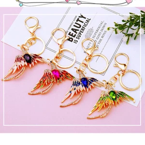 Phoenix Peacock Animals Crystal Diamante Rhinestone Bag Charms Handbag Keyrings - Picture 1 of 8