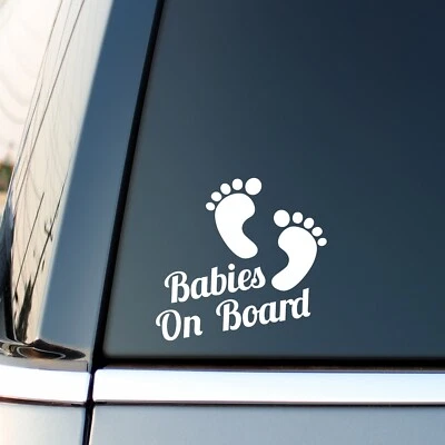 38K VINYL GRAPHICS Babies On Board Funny Car Child Children Baby Kids Boy Girl Sticker Vinyl Decal