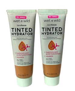 2 Wet n wild Bare Focus Tinted Hydrator Skin Veil Foundation, Medium Deep - Picture 1 of 6