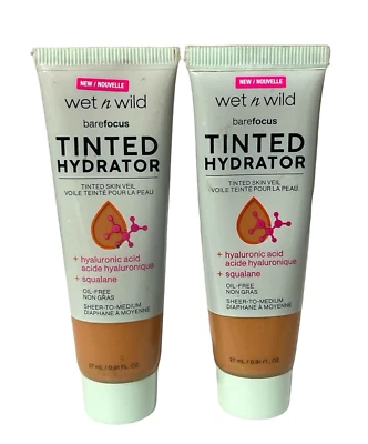 2 Wet n wild Bare Focus Tinted Hydrator Skin Veil Foundation, Medium Deep - Image 1 of 4