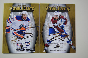 2023-24 23-24 UD MVP Gold Script Nathan MacKinnon & Leon Draisaitl