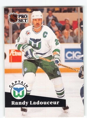 Randy Ladouceur 1991 Hartford Whalers Card - Image 1 of 2