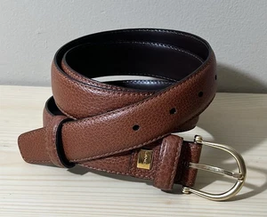 Lancel Herren Größe 42 / 105 Braun Leder Gürtel Vintage Klassisch Jeans Made Spain - Bild 1 von 6