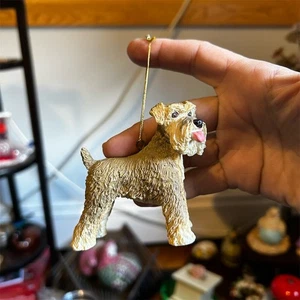 Bezaubernder Weizen Terrier Hund Ornament Handarbeit Deko Geschenk - Bild 1 von 6