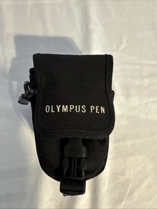 Olympus Marken Tasche für Olympus Stift / Kamera Vintage schwarz mit weißem Schriftzug - Bild 1 von 3