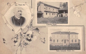 2138) CARTOLINA CERRIONE ASILO PIETRO ZIA VEDUTE CASCINA VIAGGIATA BIELLA - Picture 1 of 2