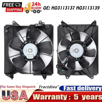 AC Condenser and Radiator Cooling Fan Assembly For 2016 2017 2018 Honda HR-V / Foto 1 de 4