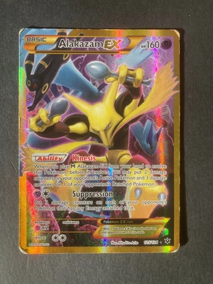 Pokemon TCG Alakazam EX 125/124 XY Fates Collide Secret Rare MP-HP - Image 1 of 2