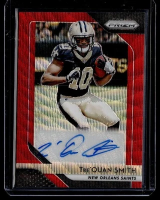 2018 Panini Prizm Red Wave Auto Tre'Quan Smith 015/199 #RA-TQS - Image 1 of 2