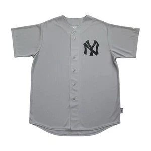 MAJESTIC NEW YORK YANKEES JERSEY XL MENS GRAY COOL BASE NY JUDGE JETER VINTAGE - Picture 1 of 1