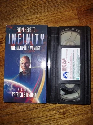 From Here to Infinity (1995) VHS Patrick Stewart Documentary Paramount 82045 - Image 1 of 2