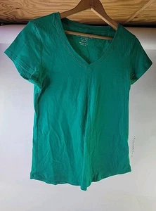 Faded Glory Damen Classic Crew Green Shirt Gr. XS. - Bild 1 von 6