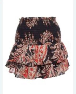 Isabel Marant, Étoile Women’s mini skirt with smocked waistband Sz: 38 - Image 1 of 4