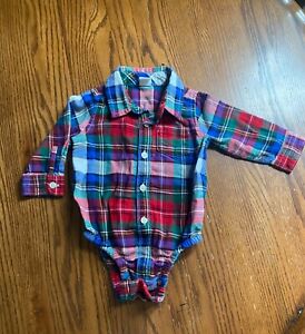 baby boy Gap fall flannel size 6-12 months. EUC