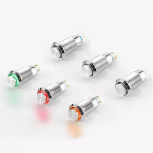 8mm 10mm Tall Head Metal Waterproof Push Button Switch Self Locking/Reset 3-220V - Picture 1 of 6