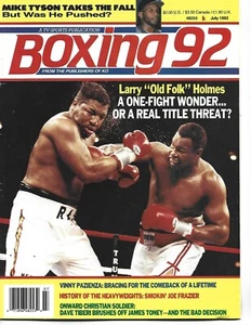 REVISTA DE BOXEO JULIO 1992 LARRY HOLMES RAY MERCER TYSON PAZIENZA TIBERI FRAZIER - Imagen 1 de 1