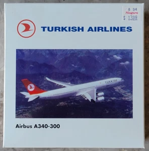 VINTAGE NEW 1994 HERPA WINGS 1:500 TURKISH AIRLINES AIRBUS A340-300 #504508 - Picture 1 of 10