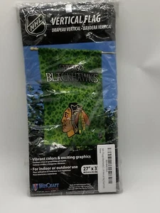 TRÉBOL DE BANDERA/BANDERA CHICAGO BLACKHAWKS NHL 27""x37"" BANDERA - Imagen 1 de 5