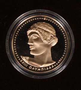 1984 Greece 5000 Drachmai Greek Gold Coin PR Apollo - Picture 1 of 3