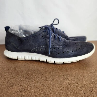 Cole Haan ZeroGrand Women's Size 6 B Blue Suede Sneakers Shoes W05157 - Image 1 of 4