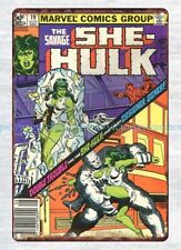 1981 she hulk metal tin sign reproduction outdoor metal wall art