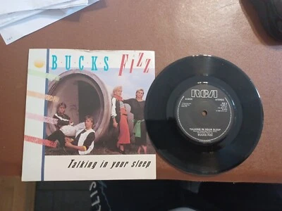 BUCKS FIZZ TALKING IN YOUR SLEEP 45 RPM VINYL SINGLE 1984 - Image 1 of 2