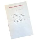 Lettre signée à la main KATHARINE HEPBURN en-tête 1994 note de remerciement star de cinéma