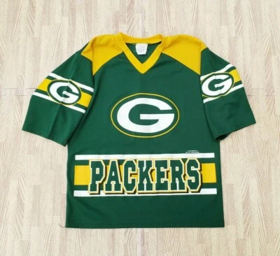 Camiseta deportiva vintage de los Green Bay Packers 1998 para niños grande L retro de los 90 Foto 1 de 4