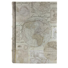 Punch Studio Beige Atlas World Map Memory Gift Book Box 20778