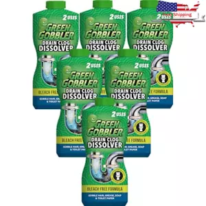 Liquid Hair Drain Clog Remover Cleaner Septic Safe Powerful Formula 6-In-1 New - Picture 1 of 6