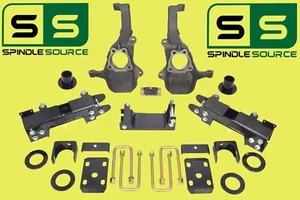 KIT ABATIBLE DE REUBICADORES DE CAÍDA DE HUSILLOS DE 4""/7"" C-NOTCH PARA 19-22 Chevy/GMC 1500 - Imagen 1 de 1