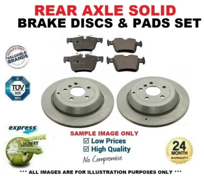 Rear Axle BRAKE DISCS + PADS for MERCEDES BENZ A-CLASS A180 CDI 2004-2012 - Image 1 of 4