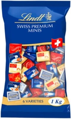 Lindt Napolitains XXL Beutel Schokolade Naps einzeln verpackt 145 Stück 1kg - Bild 1 von 4