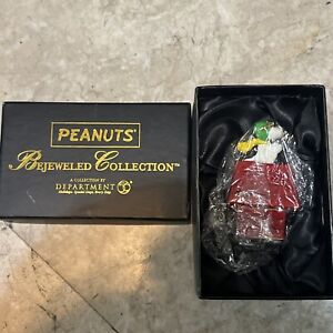 DEPT 56 Snoopy Flying Ace Jeweled Box Bejeweled Collection Peanuts NEW in Box