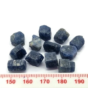 1x Natural Raw Blue Sapphire Gemstone Mineral Specimen Healing Crystal 1.1-1.9g - Picture 1 of 5