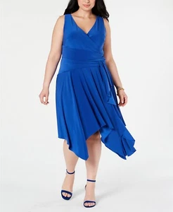 Taylor Plus Size Surplice Jersey Midi Dress MSRP $134 Size 20W # 11NB 346 NEW - Picture 1 of 6