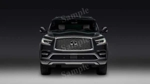 Póster fotográfico impreso decoración pared alta resolución Infiniti QX80 Limited 2018 - Imagen 1 de 1
