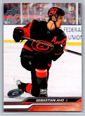 Sebastian Aho 2023-24 Upper Deck HOCKEY #30 Carolina Hurricanes - Image 1 of 2