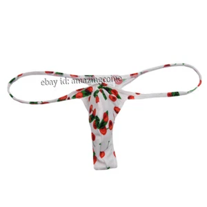 Men Graphic String Tanga Underwear Males Liquid Stretch Micro Thong Swimwear - Picture 1 of 24