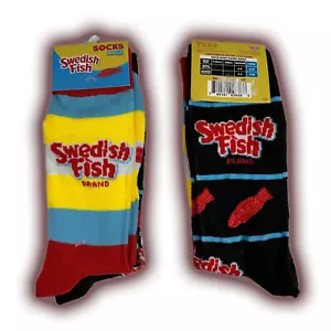 SWEDISH FISH Socks - 2 PAIRS 🧦🧦 Size 6-12 | Fast Shipping | Candy - Picture 1 of 1
